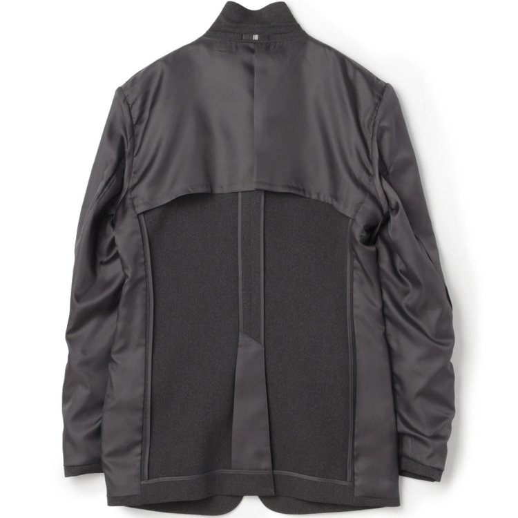 ブラックライン 【SLIM TAPERED_2】【年間】2釦シングルスーツ 0タック/グレー/ウエストシャーリング/4S/※パンツ裾上げ済仕様 グレー濃色