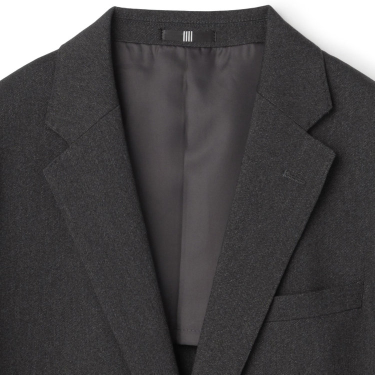 ブラックライン 【SLIM TAPERED_2】【年間】2釦シングルスーツ 0タック/グレー/ウエストシャーリング/4S/※パンツ裾上げ済仕様 グレー濃色