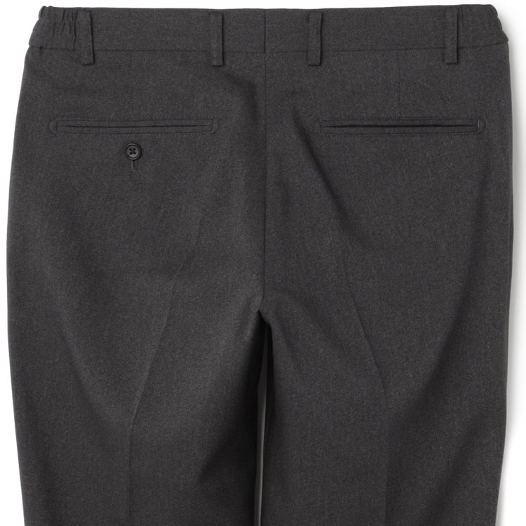 ブラックライン 【SLIM TAPERED_2】【年間】2釦シングルスーツ 0タック/グレー/ウエストシャーリング/4S/※パンツ裾上げ済仕様 グレー濃色