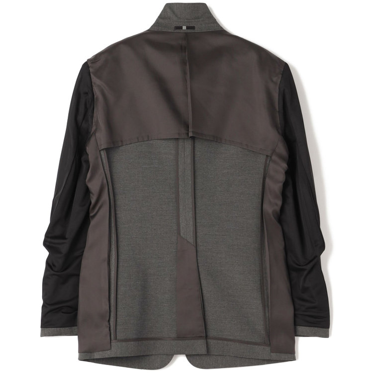 ブラックライン 【SLIM TAPERED_2】【年間】2釦シングルスリーピーススーツ 0タック/グレー/ウエストシャーリング/4S SUSTAINABILITY&ECOLOGY FABRIC/※パンツ裾上げ済仕様 グレー中間