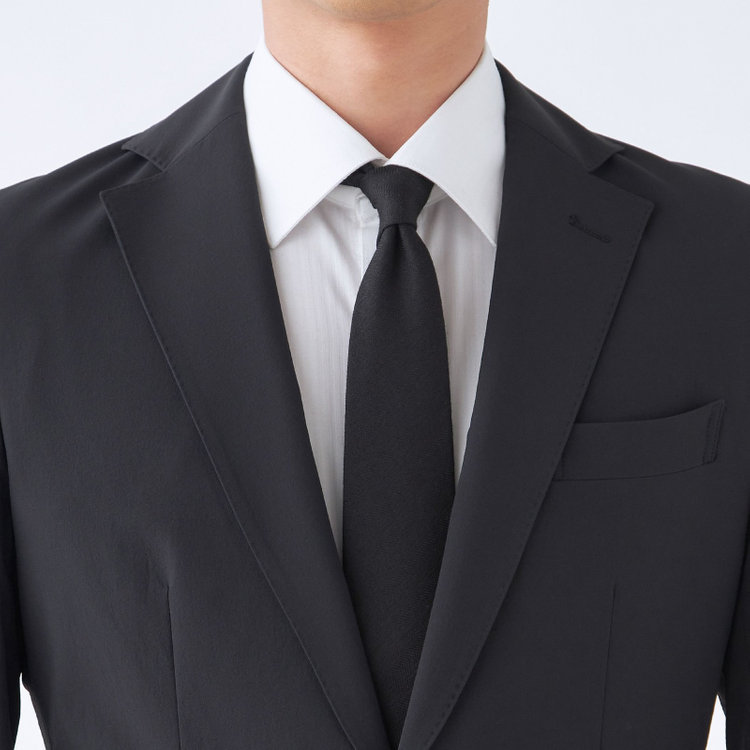 スーツセレクト 【WEB限定/OUTLET】【RBC】【春夏】2WAYデタッチャブル2釦ジャケット/ブラック/パッチポケット ブラック系(黒)