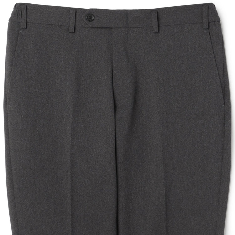 ブラックライン 【SLIM TAPERED_2】【年間】2釦シングルスーツ 0タック/グレー/ウエストシャーリング/4S/※パンツ裾上げ済仕様 グレー濃色