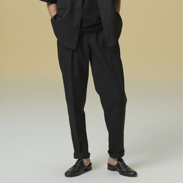 ブラックライン 「TailoredCasual」【春夏】バレルパンツ/ブラウン/※裾上げ済仕様 その他