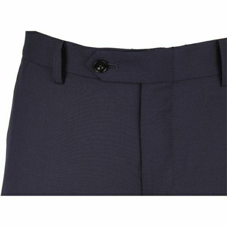 スーツセレクト 【WEB限定/OUTLET】【KSW】【春夏】ウールブレンド 0タックパンツ/ネイビー×ソリッド/PLUS ONE STYLE ネイビー系(紺)