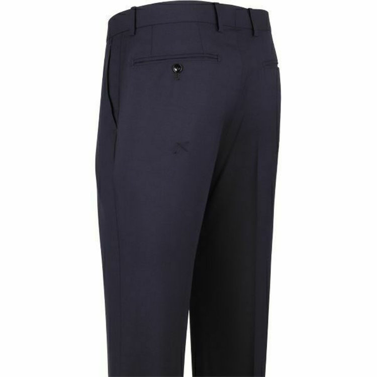 スーツセレクト 【WEB限定/OUTLET】【KSW】【春夏】ウールブレンド 0タックパンツ/ネイビー×ソリッド/PLUS ONE STYLE ネイビー系(紺)