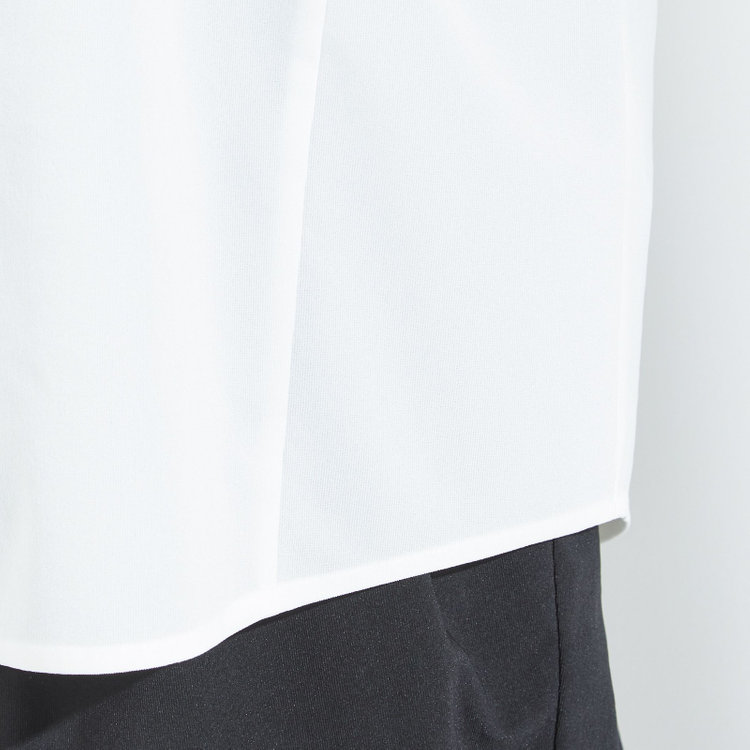 ブラックライン 【BL/七分袖】【春夏】ドルマンスリーブシャツ/ホワイト/ジャージー素材 白