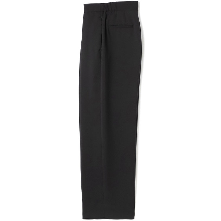 シルバーライン 【SL】【春夏】ワイドパンツ/ブラック/ウエストシャーリング/ウォッシャブル/裾上げ済仕様 黒