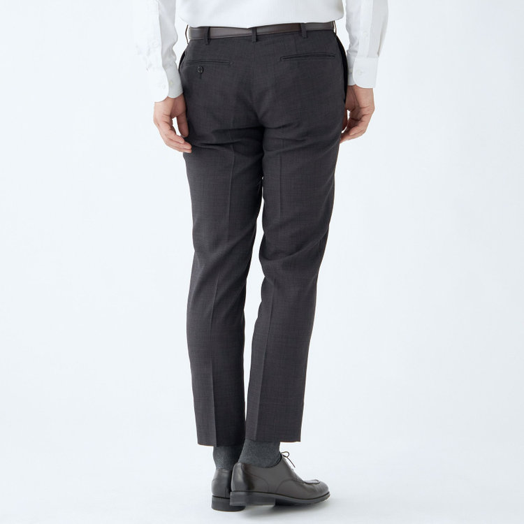 シルバーライン 【CLASSICO TAPERED】【春夏】1タックテーパードパンツ/グレー/ウエストムーブ仕様/4S SUSTAINABILITY&ECOLOGY FABRIC/※裾上げ済仕様 グレー濃色