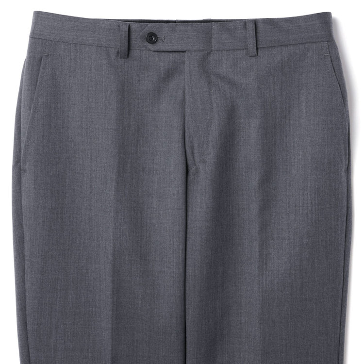 ブラックライン 【SLIM TAPERED_2】【年間】2釦シングルリバーシブルスリーピーススーツ 0タック/グレー/NEW ZEALAND WOOL MIX/※裾上げ必要 グレー中間