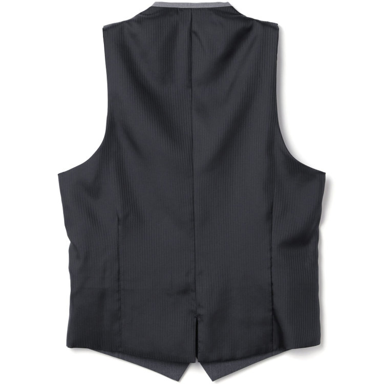 ブラックライン 【SLIM TAPERED_2】【年間】2釦シングルリバーシブルスリーピーススーツ 0タック/グレー/NEW ZEALAND WOOL MIX/※裾上げ必要 グレー中間