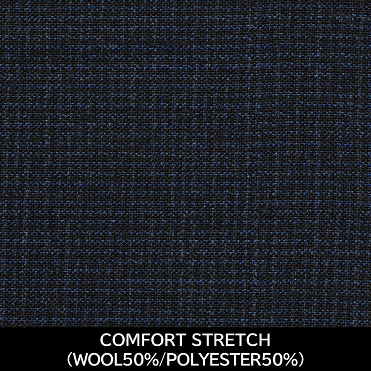 スーツセレクト 【国内縫製】【MEN'S】【パターンオーダー】【SLIM TAPERED】【春夏】スーツ/ネイビー/COMFORT STRETCH (WOOL50%/POLYESTER50%) 紺中間