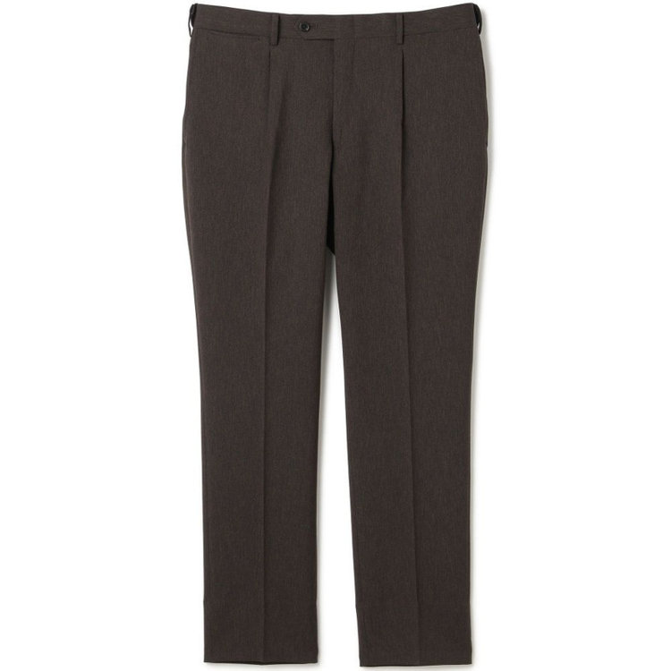 シルバーライン 【CLASSICO TAPERED】【春夏】1タックテーパードパンツ/ブラウン/ウエストムーブ仕様/4S SUSTAINABILITY&ECOLOGY FABRIC/※裾上げ済仕様 茶中間