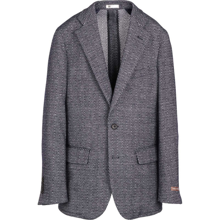 スーツセレクト 【WEB限定/OUTLET】【RBC】【秋冬】ウールブレンド2釦ジャケット/ネイビー＆ホワイト×シャンブレーヘリンボーン/ウォシャブル ネイビー系(紺)
