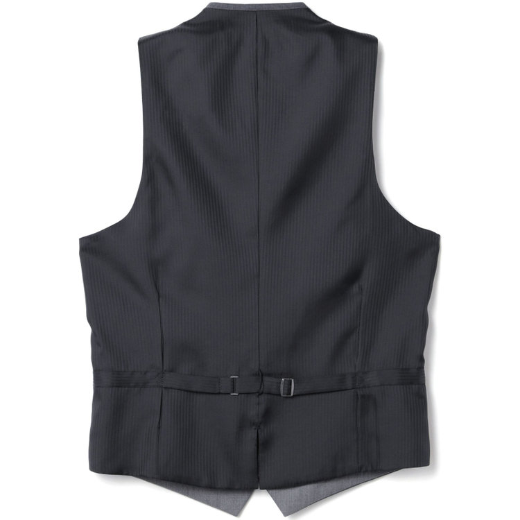 ブラックライン 【SLIM TAPERED_2】【年間】2釦シングルリバーシブルスリーピーススーツ 0タック/グレー/NEW ZEALAND WOOL MIX/※裾上げ必要 グレー中間