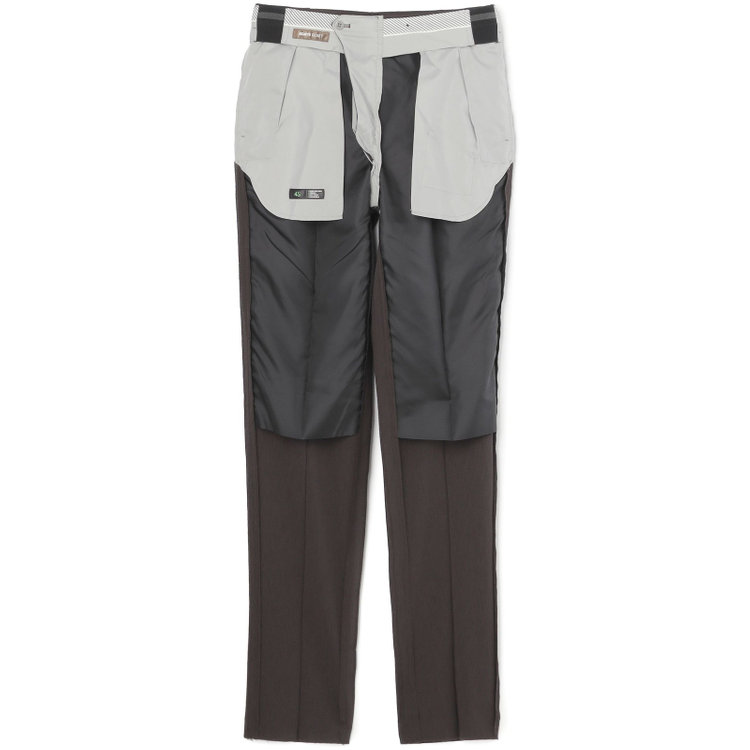 シルバーライン 【5DAYS CLOSET】【RBC】【春夏】1タックテーパードパンツ/ブラウン×楊柳/ウエストムーブ仕様/4S SUSTAINABILITY&ECOLOGY FABRIC/※裾上げ必要 茶中間