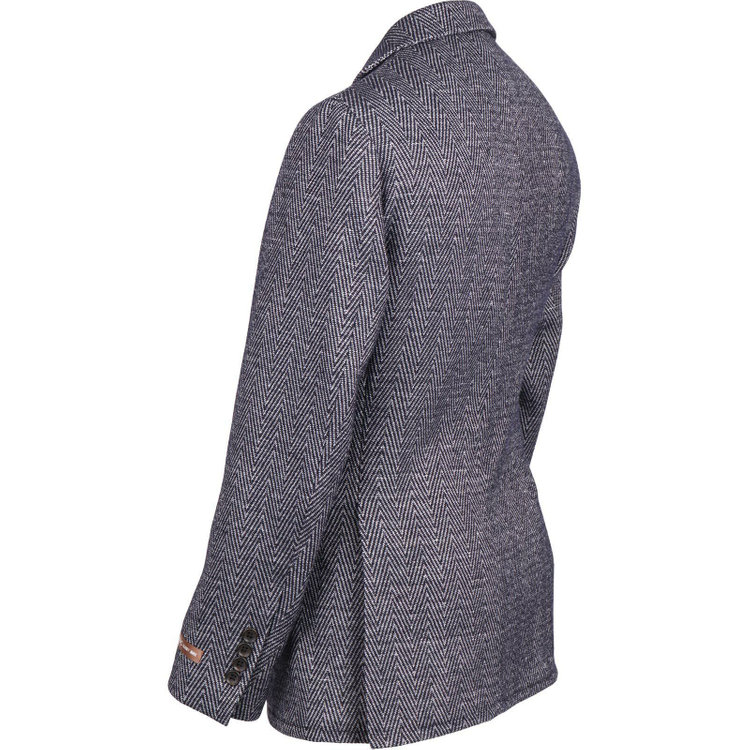 スーツセレクト 【WEB限定/OUTLET】【RBC】【秋冬】ウールブレンド2釦ジャケット/ネイビー＆ホワイト×シャンブレーヘリンボーン/ウォシャブル ネイビー系(紺)