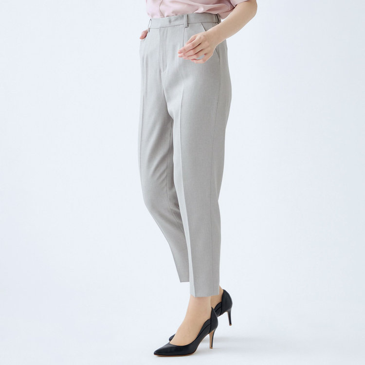 シルバーライン 【SL】【年間】センタープレスパンツ/グレー/ウォッシャブル/裾上げ済み仕様 グレー中間