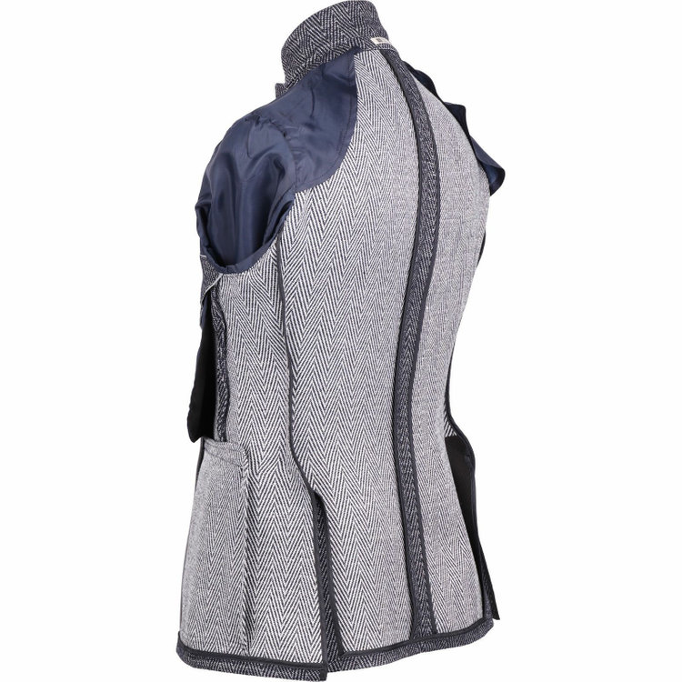 スーツセレクト 【WEB限定/OUTLET】【RBC】【秋冬】ウールブレンド2釦ジャケット/ネイビー＆ホワイト×シャンブレーヘリンボーン/ウォシャブル ネイビー系(紺)