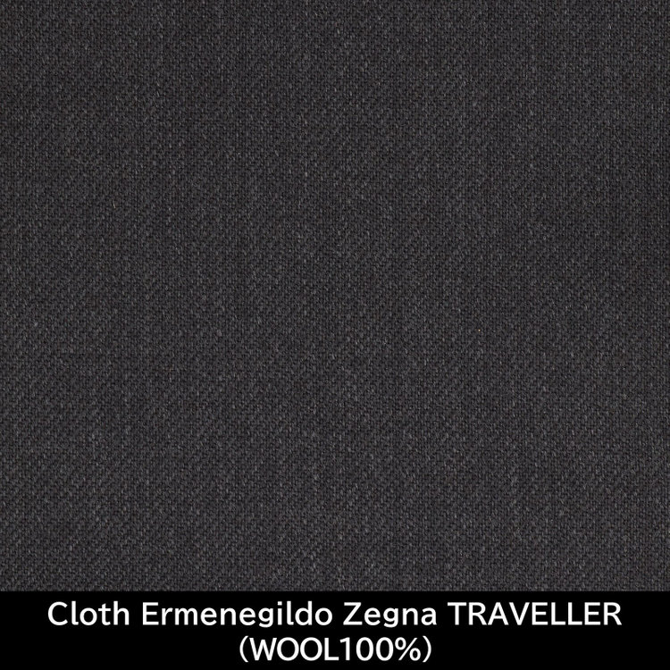 スーツセレクト 【国内縫製】【MEN'S】【パターンオーダー】【CLASSICO TAPERED S】【春夏】スーツ/グレー/Cloth Ermenegildo Zegna TRAVELLER (WOOL100%) グレー濃色