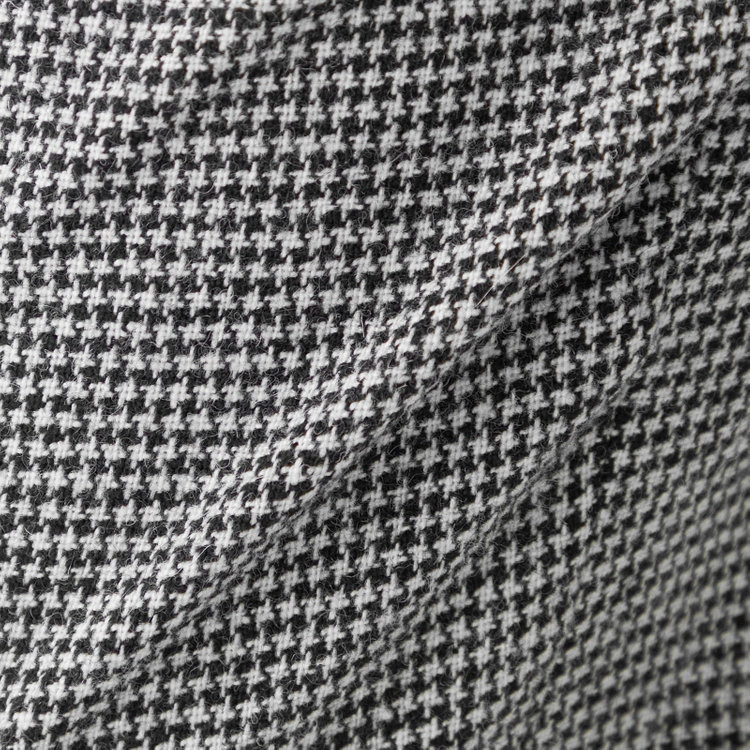 シルバーライン 【発送在庫あり】【RBC】【秋冬】ウールブレンド1タックテーパードパンツ/ブラック＆ホワイト×ハウンドトゥース/ウエストムーブ/RE:NEWOOL/※裾上げ必要 その他