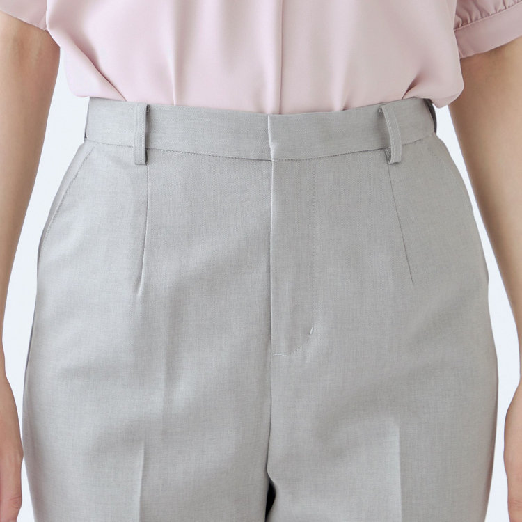 シルバーライン 【SL】【年間】センタープレスパンツ/グレー/ウォッシャブル/裾上げ済み仕様 グレー中間