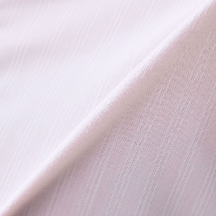 SUIT SELECT　アウトレット 【WEB限定/OUTLET/汚れ・キズ等有】【SUIT SELECT×Samantha Thavasa】【形態安定】リボン&フリル取り外しスキッパー/ピンク×ドビーストライプ 赤淡色