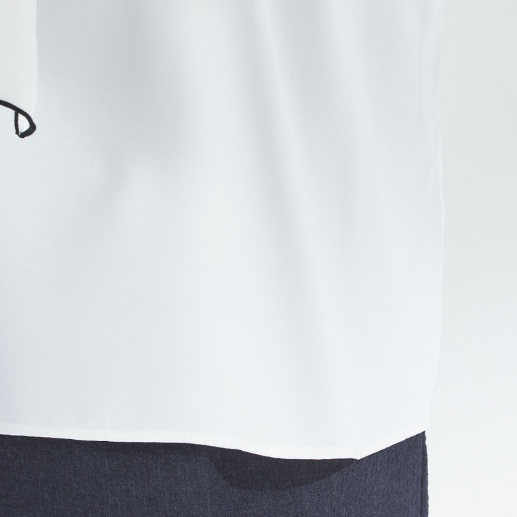 スーツセレクト 【SUIT SELECT×Samantha Thavasa】【長袖】前後2WAYボウタイブラウス/ホワイト/「ウォッシャブル可能」「2WAYストレッチ」「防シワ」「UV加工」「接触冷感」「透け軽減」 白