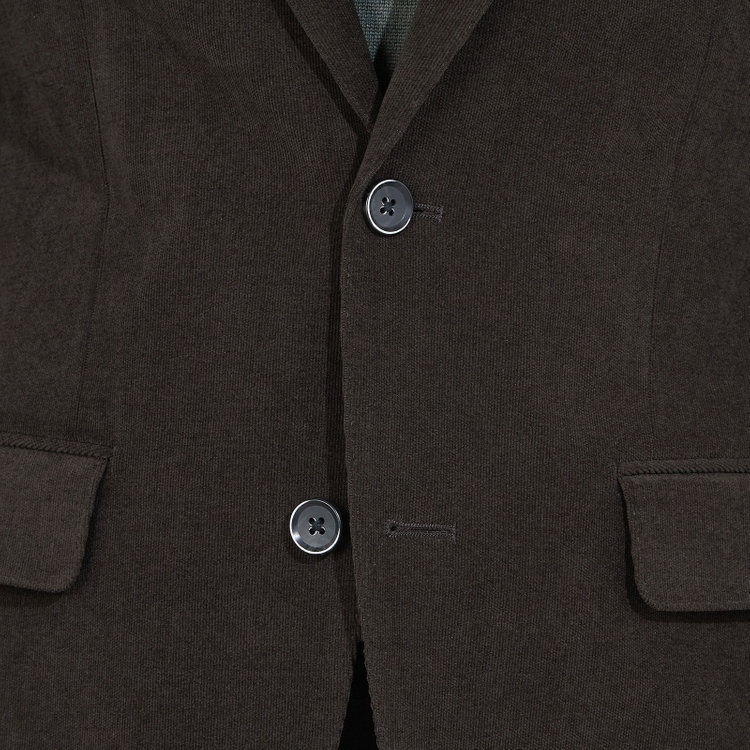 シルバーライン 【CLASSICO TAPERED】【秋冬】2釦シングルジャケット/カーキ×コーデュロイ/4S SUSTAINABILITY&ECOLOGY FABRIC 黄淡色