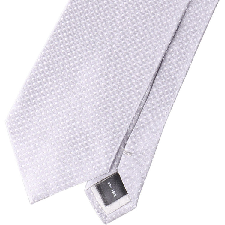 シルバーライン 【SILVER LINE】シルクドット 慶事対応 ネクタイ 8.0cm幅/シルバー その他