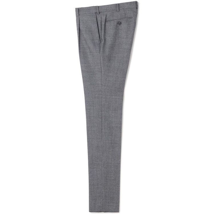 シルバーライン 【RBC】【秋冬】ウールブレンド1タックテーパードパンツ/グレー/ウエストムーブ/NEW ZEALAND WOOL MIX/※裾上げ必要 グレー濃色