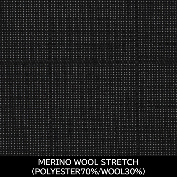 スーツセレクト 【国内縫製】【MEN'S】【パターンオーダー】【CLASSICO TAPERED W】【秋冬】スーツ/グレー×チェック/MERINO WOOL STRETCH (POLYESTER70% WOOL30%) グレー系(灰)