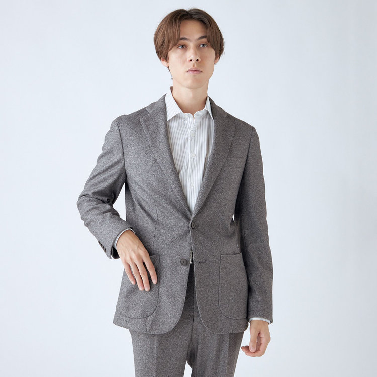 シルバーライン 【RBC】【秋冬】2釦ジャケット/グレー/パッチポケット/4S SUSTAINABILITY&ECOLOGY FABRIC グレー中間