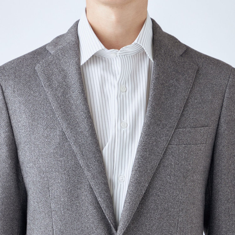 シルバーライン 【RBC】【秋冬】2釦ジャケット/グレー/パッチポケット/4S SUSTAINABILITY&ECOLOGY FABRIC グレー中間