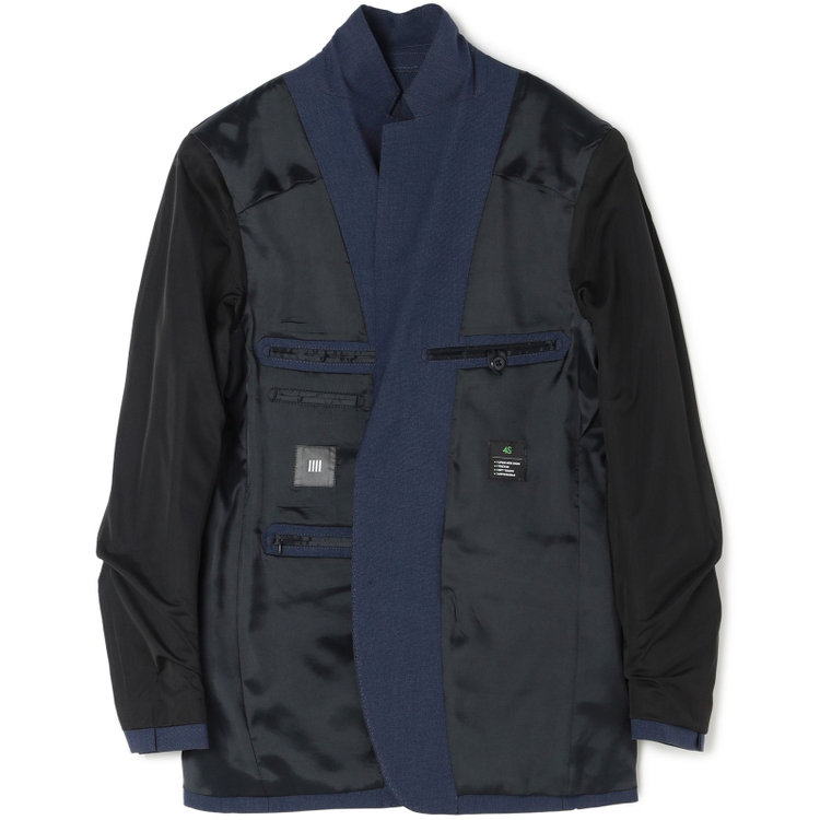 スーツセレクト 【発送在庫あり】【SLIM TAPERED_2】【春夏】2釦シングルスリーピーススーツ 0タック/ネイビーブルー×マイクロチェック/ウエストシャーリング/4S SUSTAINABILITY&ECOLOGY FABRIC/※パンツ裾上げ済仕様 ネイビー系(紺)