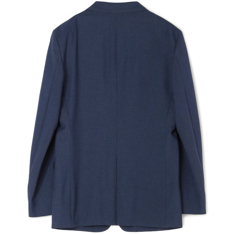 スーツセレクト 【発送在庫あり】【SLIM TAPERED_2】【春夏】2釦シングルスリーピーススーツ 0タック/ネイビーブルー×マイクロチェック/ウエストシャーリング/4S SUSTAINABILITY&ECOLOGY FABRIC/※パンツ裾上げ済仕様 ネイビー系(紺)