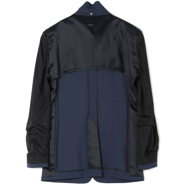 スーツセレクト 【発送在庫あり】【SLIM TAPERED_2】【春夏】2釦シングルスリーピーススーツ 0タック/ネイビーブルー×マイクロチェック/ウエストシャーリング/4S SUSTAINABILITY&ECOLOGY FABRIC/※パンツ裾上げ済仕様 ネイビー系(紺)