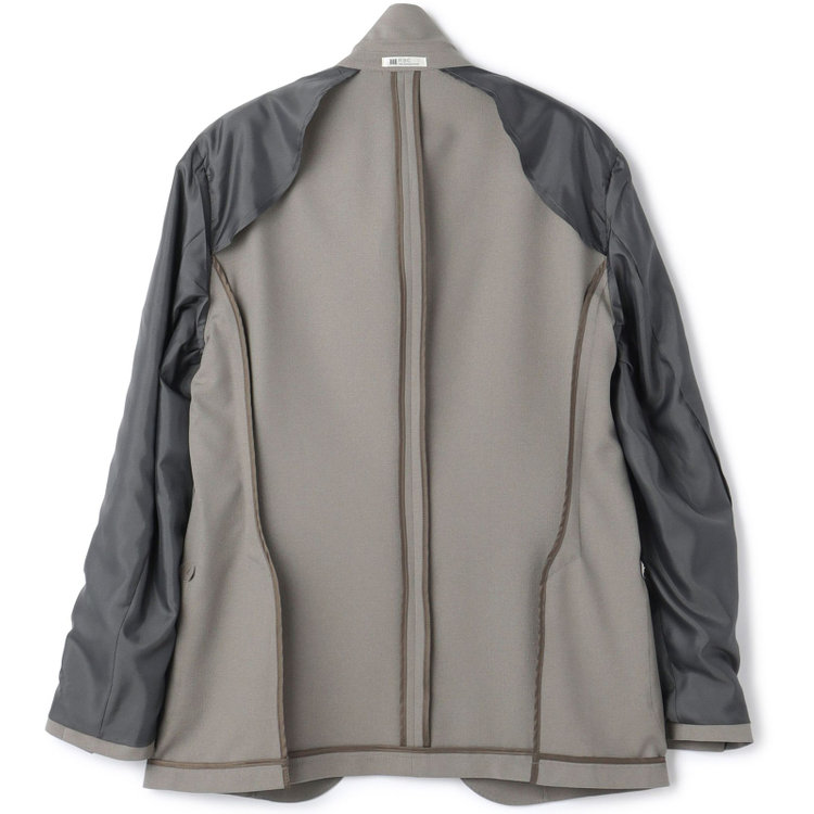 シルバーライン 【5DAYS CLOSET】【RBC】【春夏】2釦シングルジャケット/グレージュ/パッチポケット/4S SUSTAINABILITY&ECOLOGY FABRIC グレー中間
