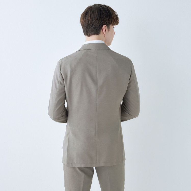 シルバーライン 【5DAYS CLOSET】【RBC】【春夏】2釦シングルジャケット/グレージュ/パッチポケット/4S SUSTAINABILITY&ECOLOGY FABRIC グレー中間