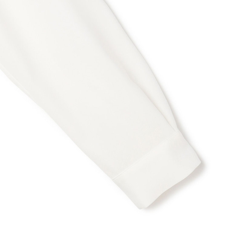 シルバーライン 【発送在庫あり】【SL/長袖】バンドカラーブラウス/ホワイト/比翼仕様 白