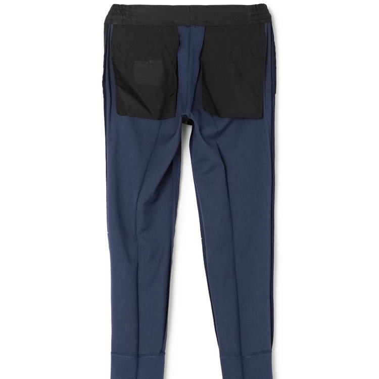 スーツセレクト 【発送在庫あり】【SLIM TAPERED_2】【春夏】2釦シングルスリーピーススーツ 0タック/ネイビーブルー×マイクロチェック/ウエストシャーリング/4S SUSTAINABILITY&ECOLOGY FABRIC/※パンツ裾上げ済仕様 ネイビー系(紺)