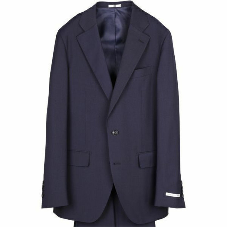 スーツセレクト 【WEB限定/OUTLET】【CLASSICO TAPERED】【秋冬】スペアパンツ付き/2釦シングルスーツ 1タック/ネイビー×シャドーストライプ ネイビー系(紺)