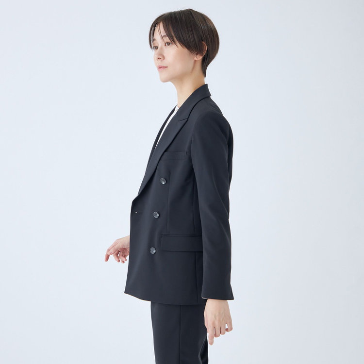 シルバーライン 【SL】【年間】6釦2掛けダブルジャケット/ネイビー/ウォッシャブル 紺中間