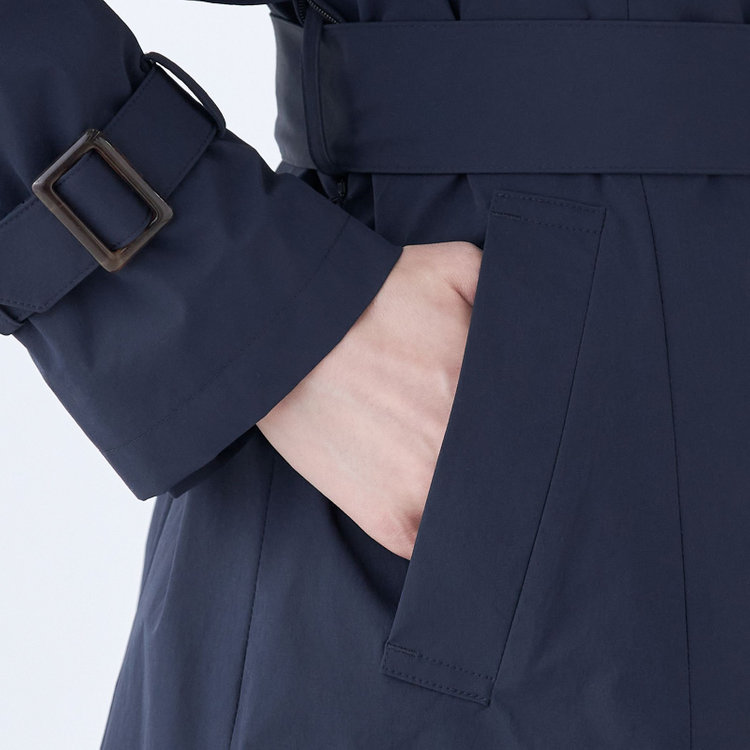 スーツセレクト 【SUIT SELECT×Samantha Thavasa】バックプリーツ トレンチコート/ネイビー 紺中間