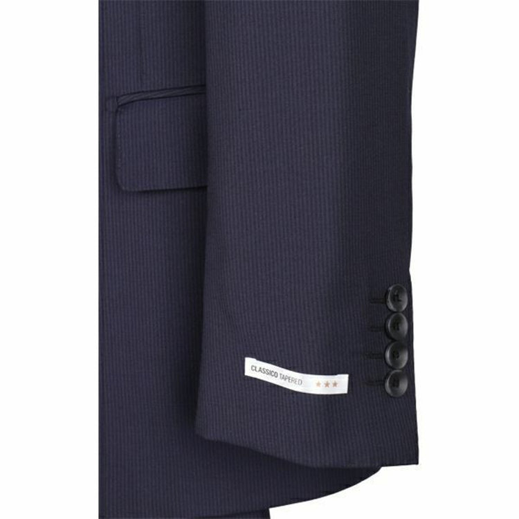 スーツセレクト 【WEB限定/OUTLET】【CLASSICO TAPERED】【秋冬】スペアパンツ付き/2釦シングルスーツ 1タック/ネイビー×シャドーストライプ ネイビー系(紺)
