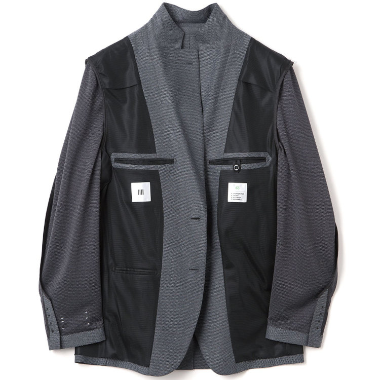 シルバーライン 【CLASSICO TAPERED】【春夏】2釦シングルジャケット/グレー/パッチポケット/4S SUSTAINABILITY&ECOLOGY FABRIC グレー中間