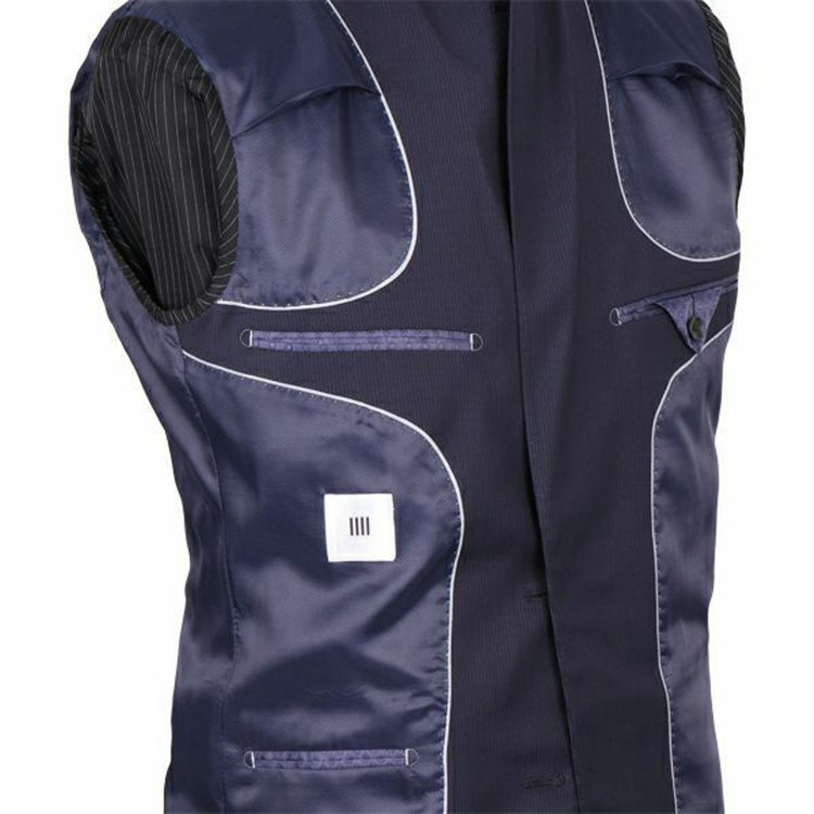 スーツセレクト 【WEB限定/OUTLET】【CLASSICO TAPERED】【秋冬】スペアパンツ付き/2釦シングルスーツ 1タック/ネイビー×シャドーストライプ ネイビー系(紺)