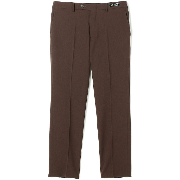 ブラックライン 【SLIM TAPERED】【春夏】0タックテーパードパンツ/ブラウン/ウォッシャブル/4S SUSTAINABILITY&ECOLOGY FABRIC/※裾上げ済み仕様 茶中間