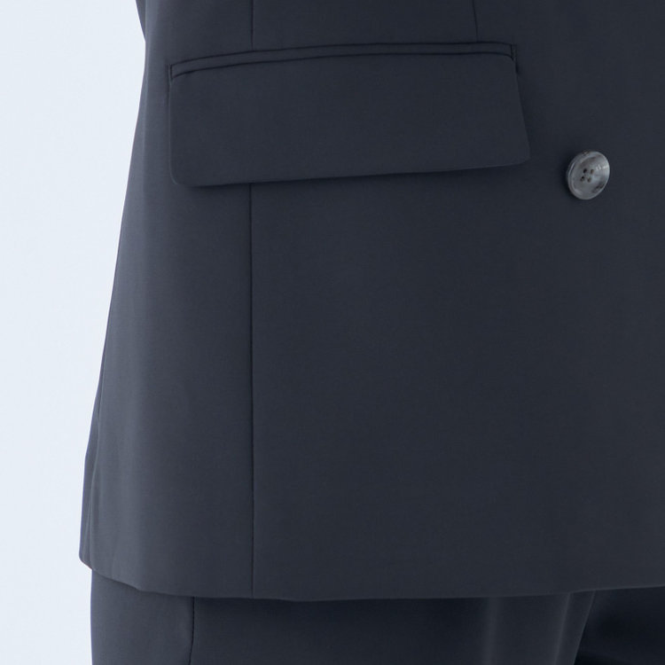 シルバーライン 【SL】【年間】6釦2掛けダブルジャケット/ネイビー/ウォッシャブル 紺中間