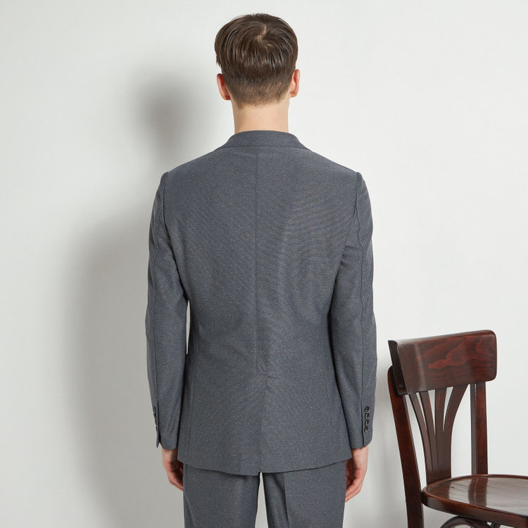 シルバーライン 【CLASSICO TAPERED】【春夏】2釦シングルジャケット/グレー/パッチポケット/4S SUSTAINABILITY&ECOLOGY FABRIC グレー中間
