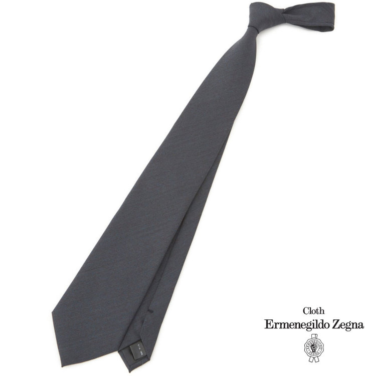 シルバーライン 【SL】ウールシャドーストライプネクタイ 8.5cm幅/グレー/Ermenegildo Zegna TRAVELLER woven in italy その他